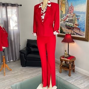 ♦️♦️GORGEOUS 3 PIECE RED PANTS SUITE♦️♦️